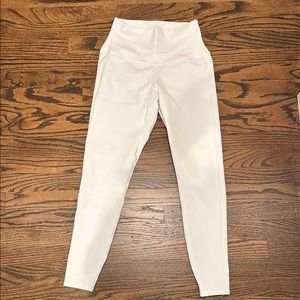 Alo Yoga 7/8 High Waist Airbrush Legging White | XS
